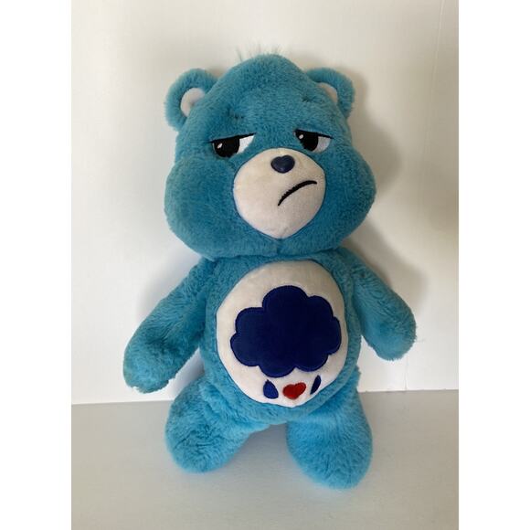 14” Plush Care Bears Grumpy Bear Plush Blue 2020 - Picture 1 of 3